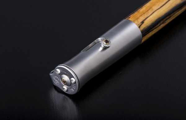 William Henry Bolt 'Cabo' Rollerball Pen - Black and White Ebony