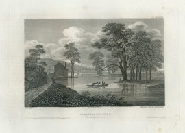 Antique Engraving - Albany in New York (1833)