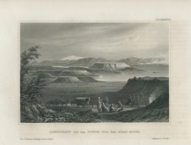 Antique Engraving - Read River, New Mexico (1854)