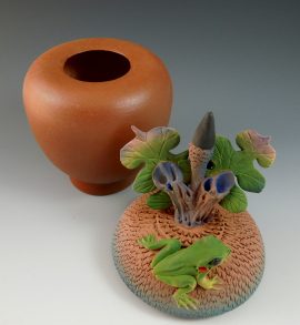 Nancy Adams - Large Brown Acorn Box