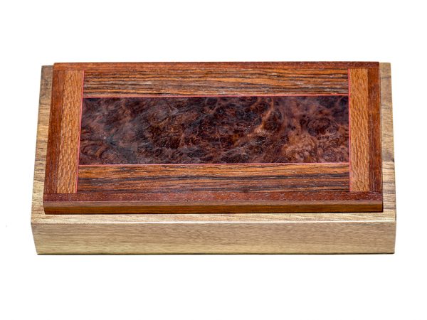 Jeffrey Seaton Signature Series Wooden Box - Australian Red box Burl