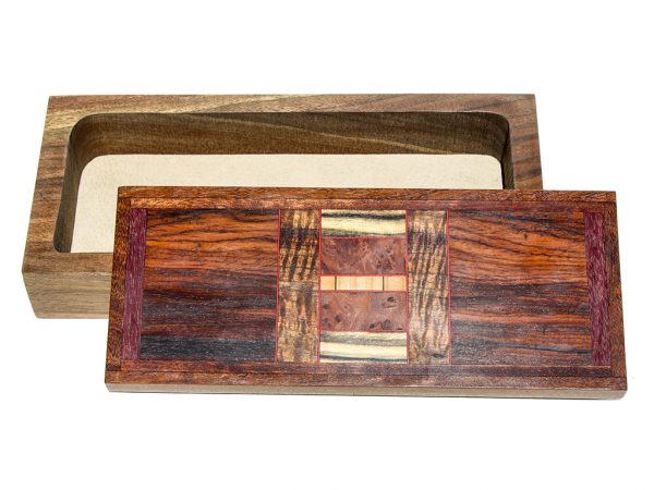 Jeffrey Seaton Signature Series Wooden Box - Cocobolo and Purple Heart