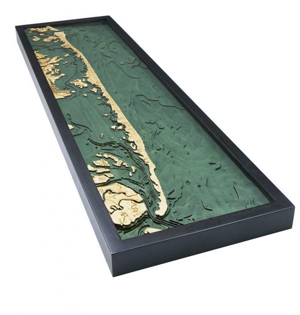 Bathymetric Map New Jersey Long Beach Island