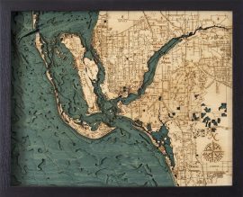 Bathymetric Map Ft. Myers, Florida