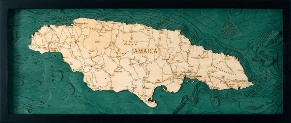 Bathymetric Map Jamaica