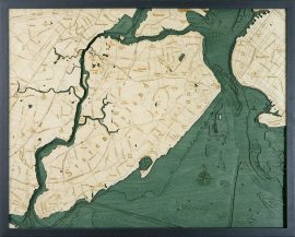 Bathymetric Map Staten Island, New York