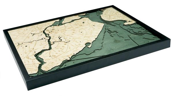 Bathymetric Map Staten Island, New York