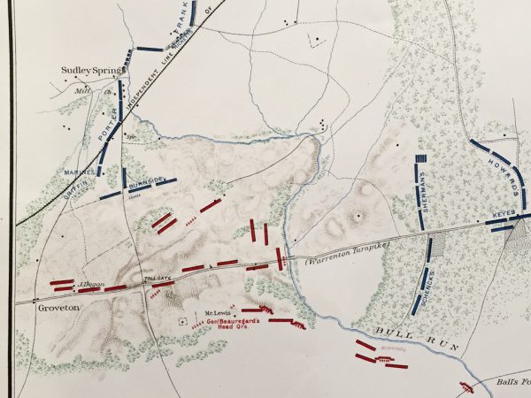 Plans of the Battlefield at Bull Run and Manassas (1891)