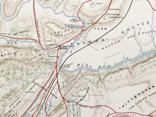 Plans of the Battlefield at Bull Run and Manassas (1891)