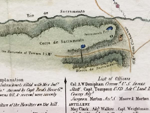 Plan of the Battle of Sacramento Feb. 28th 1847