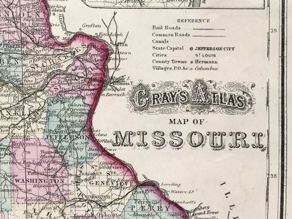 Antique Map - Missouri State Map (1872)