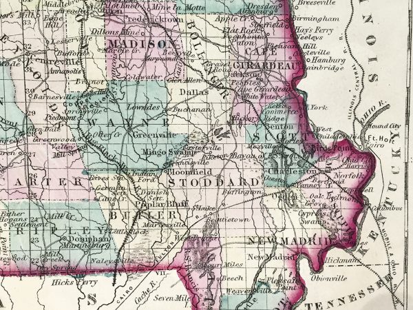 Antique Map - Missouri State Map (1872)