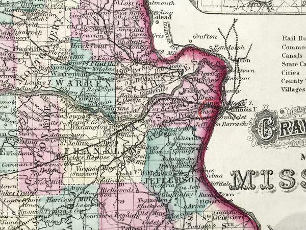 Antique Map - Missouri State Map (1872)