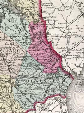 Antique Map - New Hampshire State Map (1855)