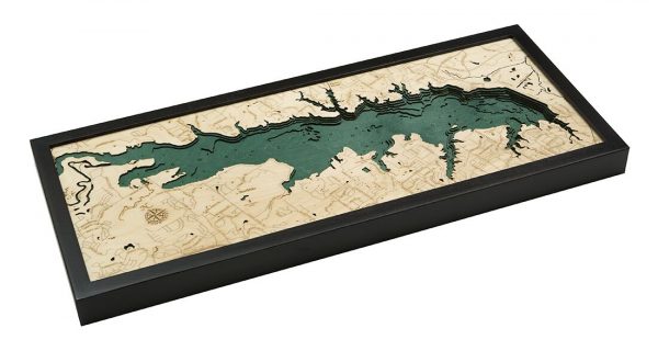 Bathymetric Map Grapevine Lake, Texas