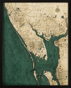 Bathymetric Map Charlotte Harbor