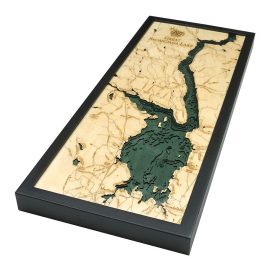 Bathymetric Map Great Sacandaga Lake, New York