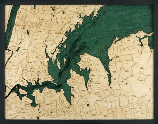 Bathymetric Map West Long Island Sound, New York
