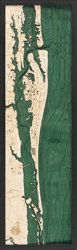 Bathymetric Map St. Augustine, Florida