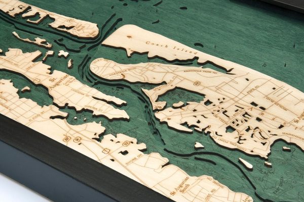 Bathymetric Map St. Augustine, Florida