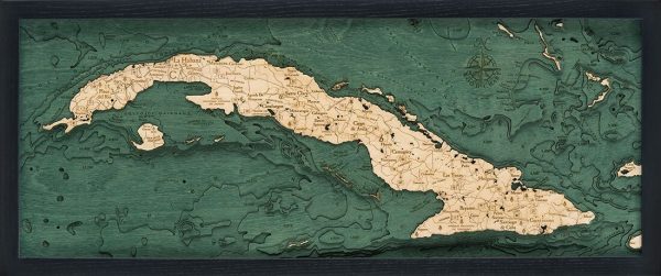 Bathymetric Map Cuba