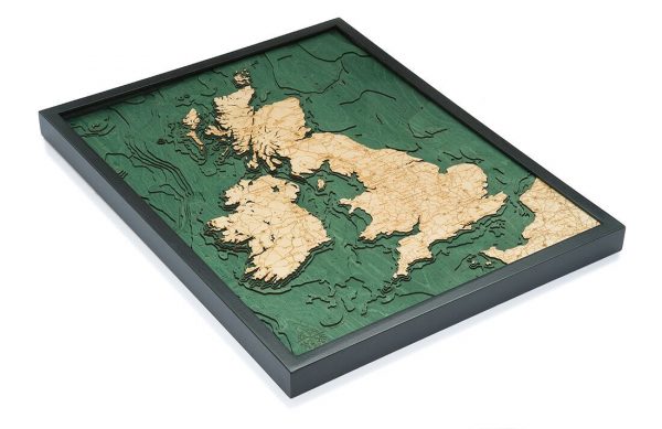 Bathymetric Map United Kingdom