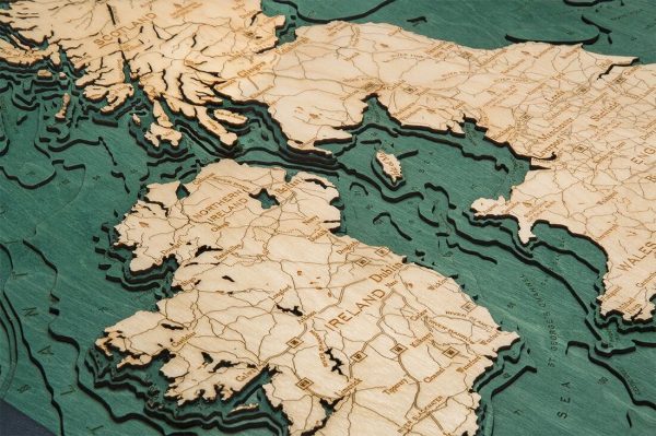 Bathymetric Map United Kingdom