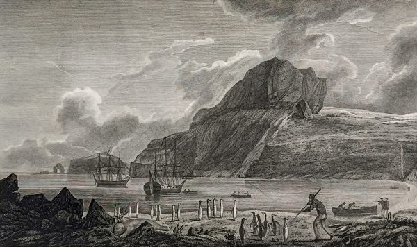 Cook Engravings - A View of Christmas Harbor in Kerguelen's Land