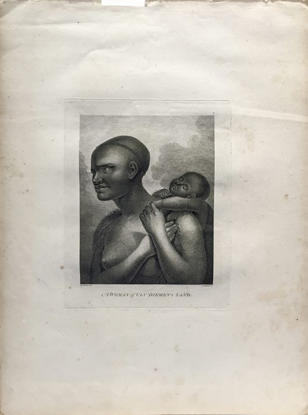 Cook Engraving - A Woman of Van Dieman's Land