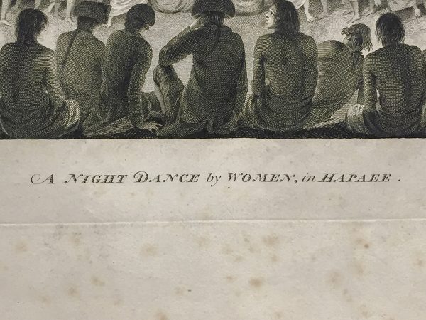 Cook Engraving - A Night Dance by Women in Hapaee