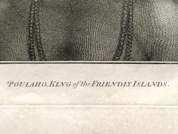 Cook Engraving - Poulaho - King of the Friendly Islands