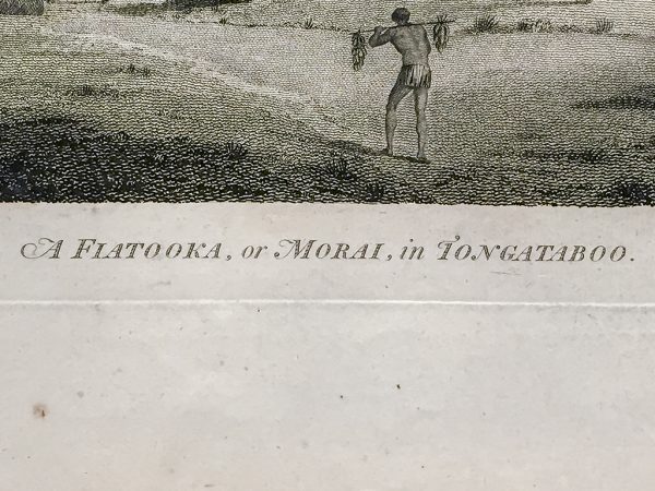 Cook Engraving - A Flatooka or Morai in Tongataboo