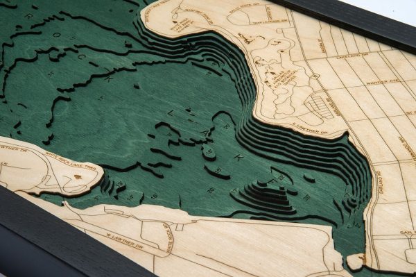 Bathymetric Map White Rock Lake, Texas