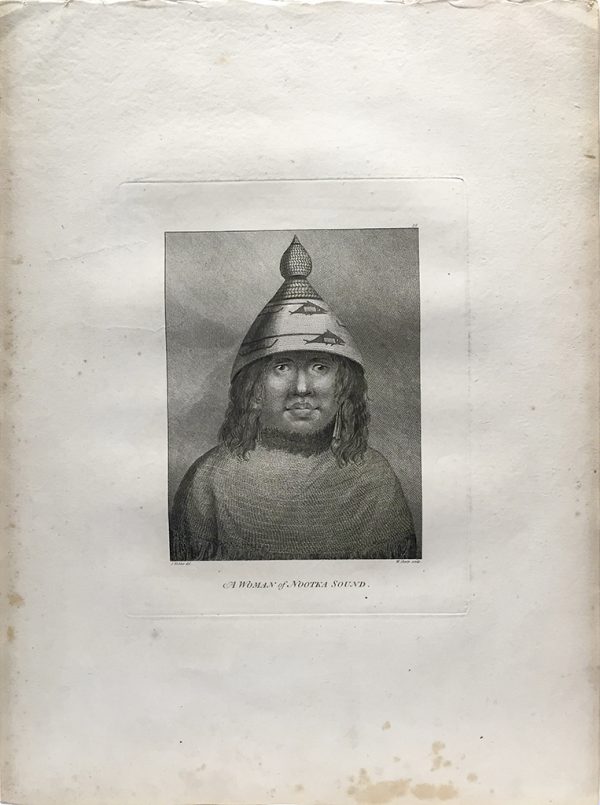 Cook Engraving - A Woman of Nootka Sound
