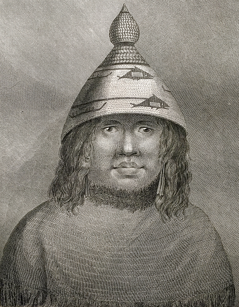 Cook Engraving - A Woman of Nootka Sound