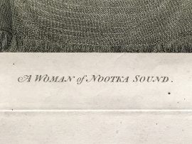 Cook Engraving - A Woman of Nootka Sound