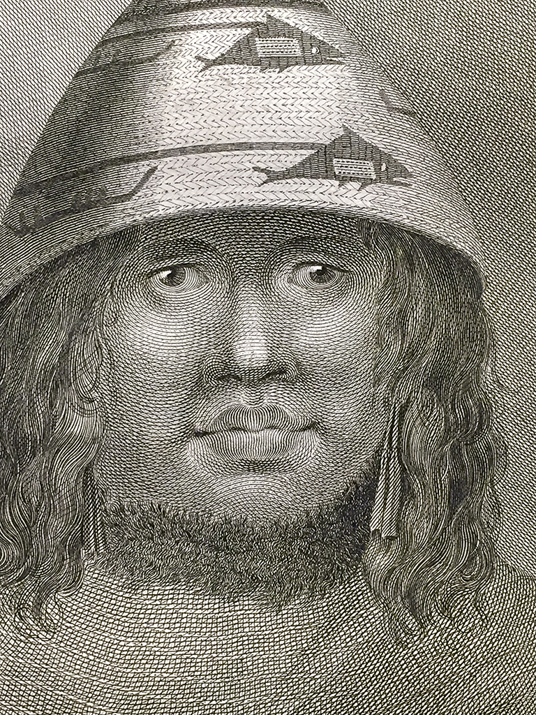 Cook Engraving - A Woman of Nootka Sound