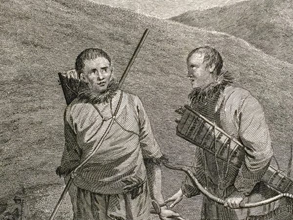 Cook Engraving - The Tschuktschi and Their Habitations
