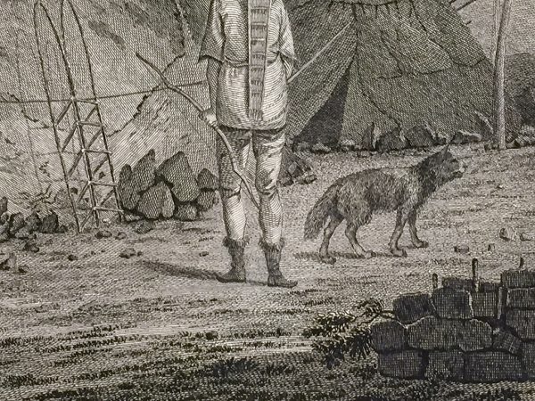 Cook Engraving - The Tschuktschi and Their Habitations
