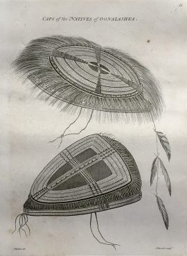 Cook Engraving - Caps of the Natives of Oonalashka