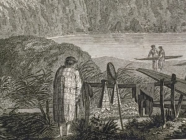 Cook Engraving - Natives of Oonalashka and Their Habitations