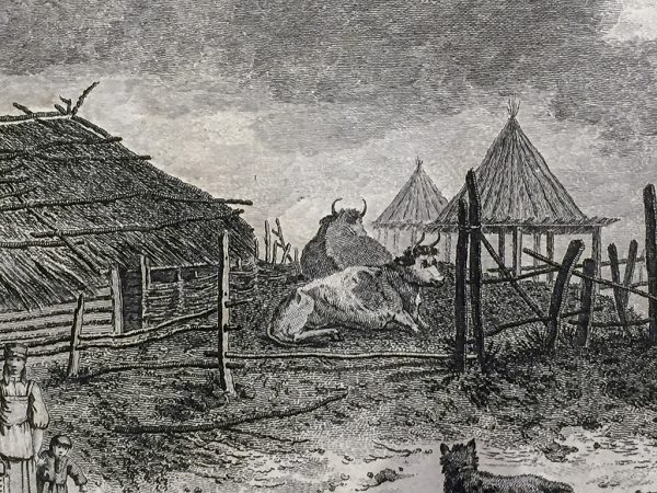 Cook Engraving - A View of Bolcheretzkoi in Kamtschataka