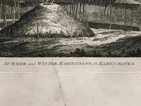 Cook Engraving - Summer and Winter Habitation in Kamtschataka