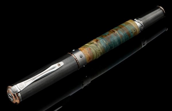 William Henry Cabernet Petrified Rollerball Pen