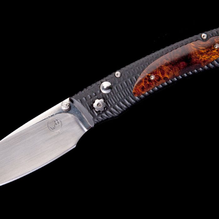 William Henry E613 Desert Ironwood Wood Knife Scrimshaw Gallery