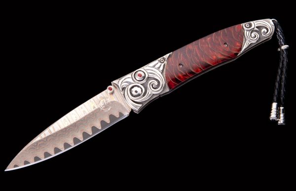 William Henry Limited Edition B30 Red Wave Knife