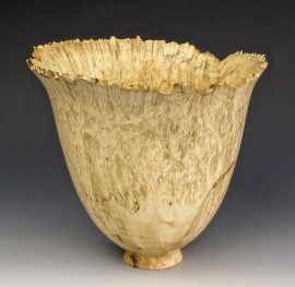 Jerry Kermode Wooden Bowl - Box Elder Natural Edge Bowl