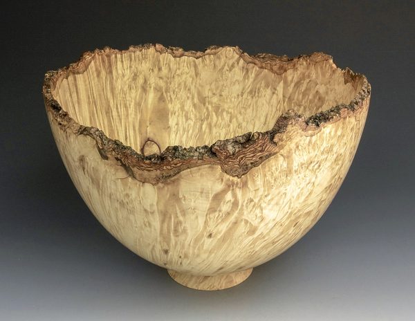 Jerry Kermode Wooden Bowl - Box Elder Natural Edge Bowl