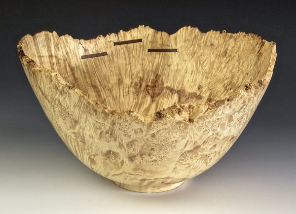Jerry Kermode Wooden Bowl - Box Elder Natural Edge Bowl