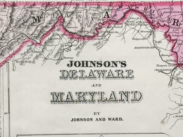 Delaware and Maryland State Map (1865) - Image 4